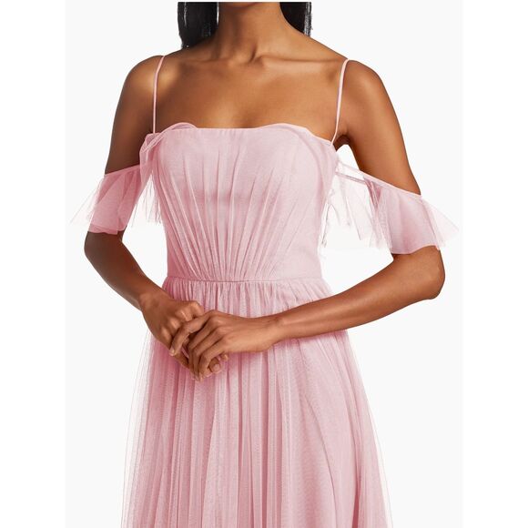 Vera Wang Bride Miriam Pleated Tulle Gown US 2 $395 - Picture 5 of 12